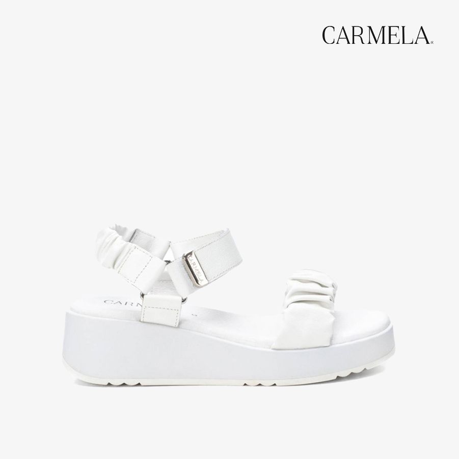  Giày Đế Xuồng Nữ CARMELA Ice Leather Ladies Sandals 