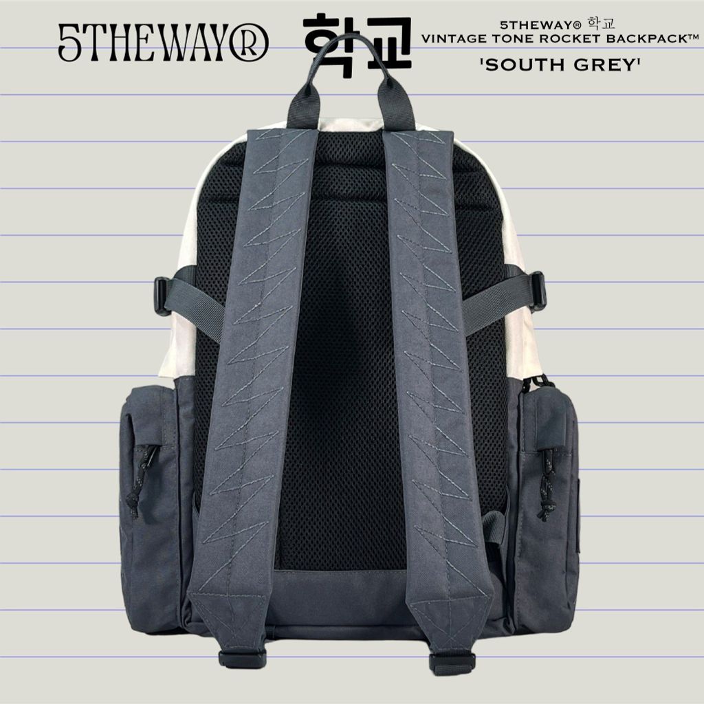  Balo Unisex 5THEWAY® 학교 VINTAGE TONE ROCKET BACKPACK™ 