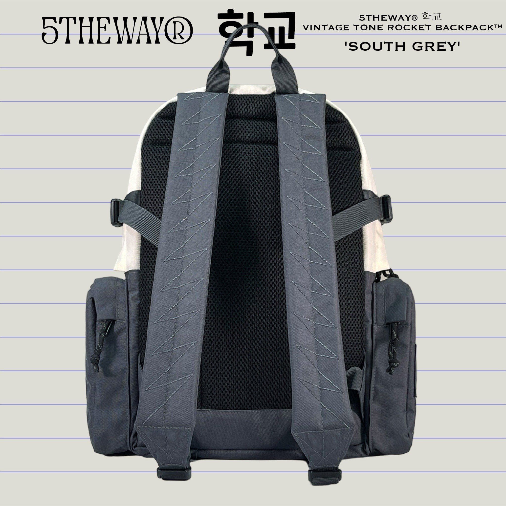  Balo Unisex 5THEWAY® 학교 VINTAGE TONE ROCKET BACKPACK™ 