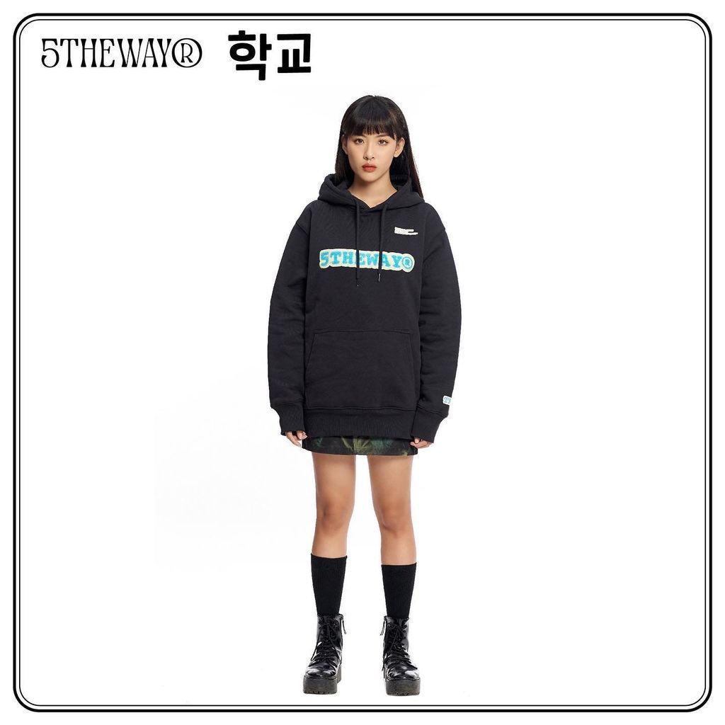  Áo Hoodie Unisex 5THEWAY® /sketch/ Embroider Traditional Fit Hoodie 