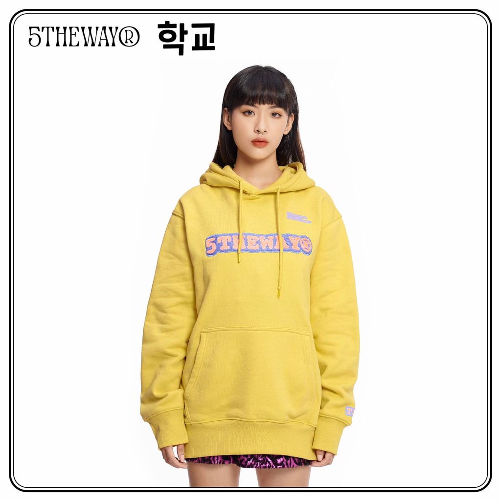  Áo Hoodie Unisex 5THEWAY® /sketch/ Embroider Traditional Fit Hoodie 