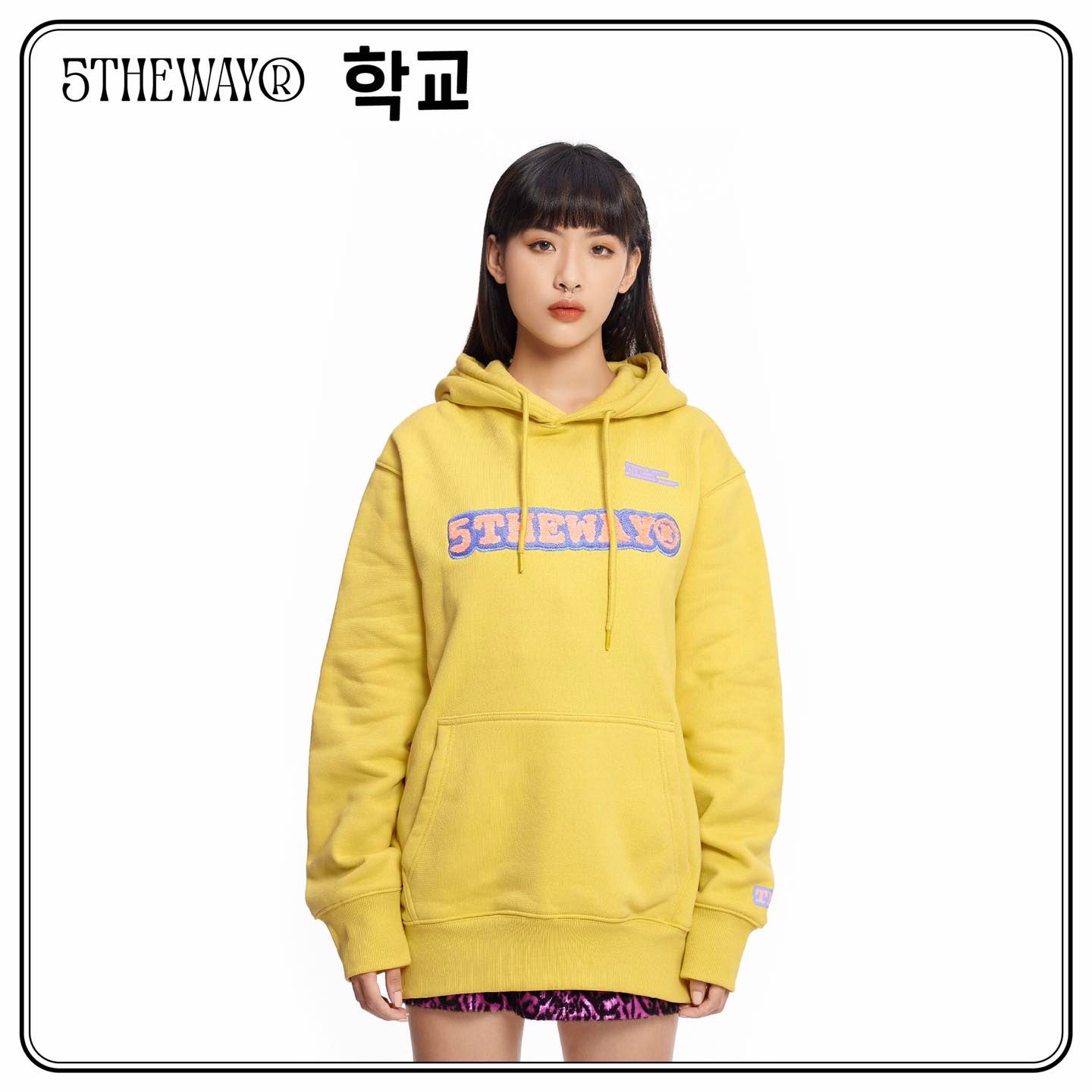  Áo Hoodie Unisex 5THEWAY® /sketch/ Embroider Traditional Fit Hoodie 