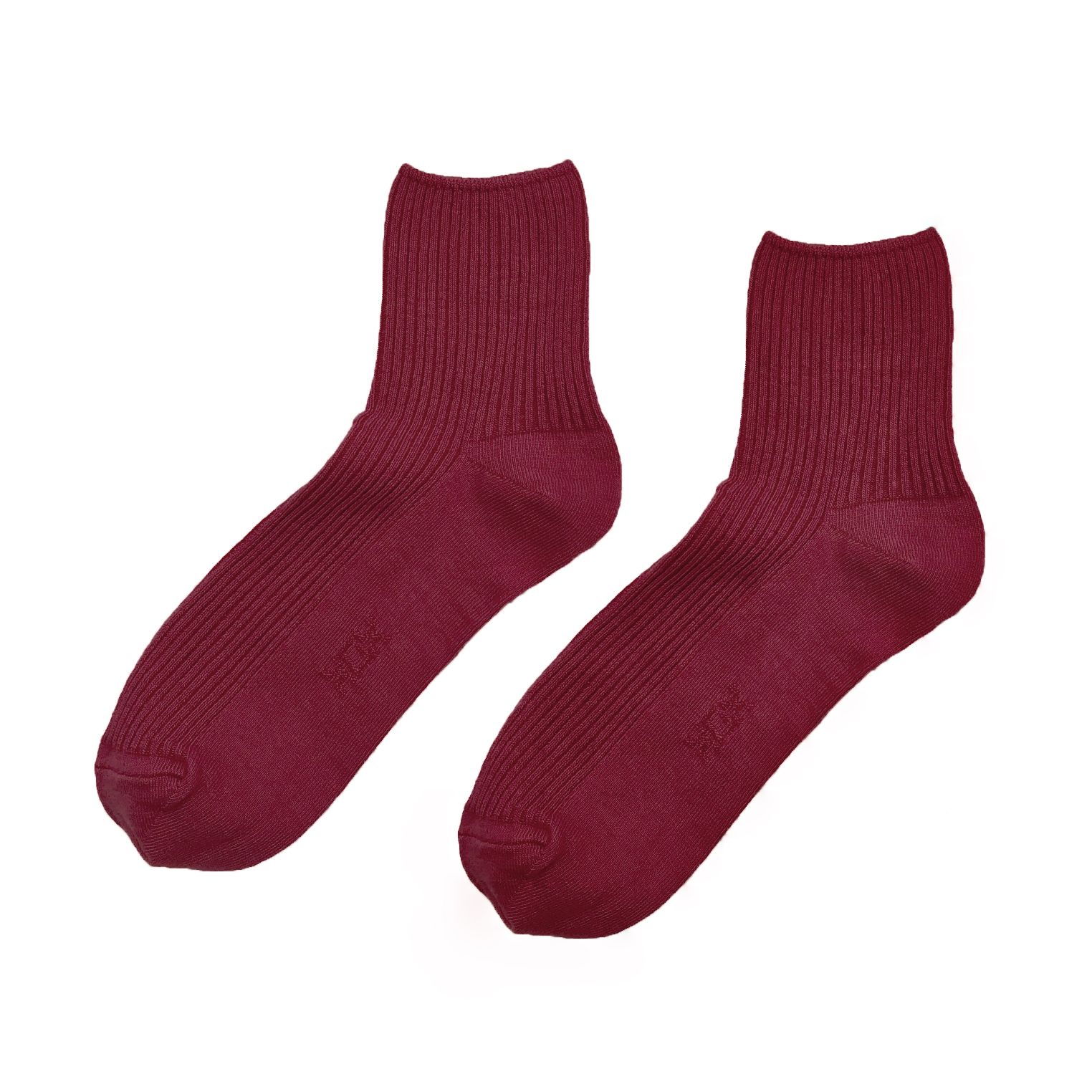  Vớ Unisex XOX Vớ Màu Đỏ Bordeaux 