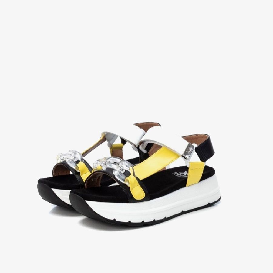  Giày Sandals Nữ Yellow Pu Ladies 