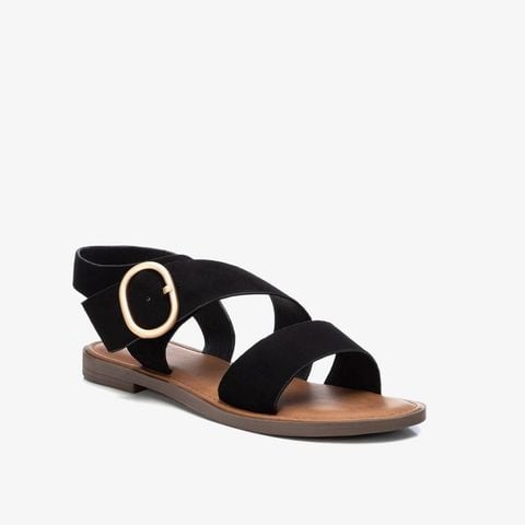  Giày Sandals Nữ XTI Black Microfiber Ladies 