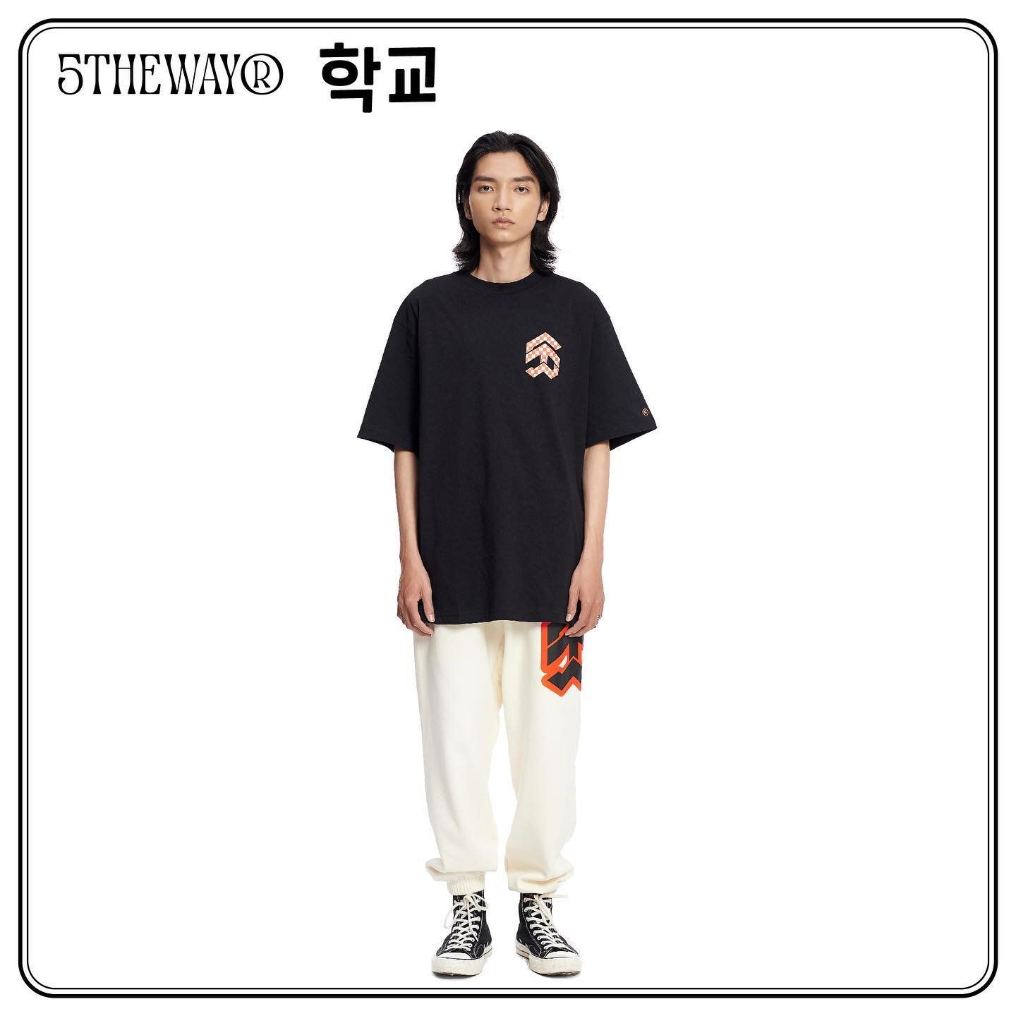  Áo Thun Unisex 5THEWAY® /checkerboard/ NEW TEE™ 