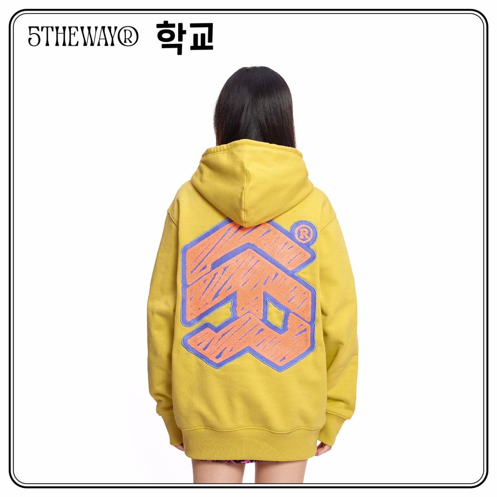  Áo Hoodie Unisex 5THEWAY® /sketch/ Embroider Traditional Fit Hoodie 