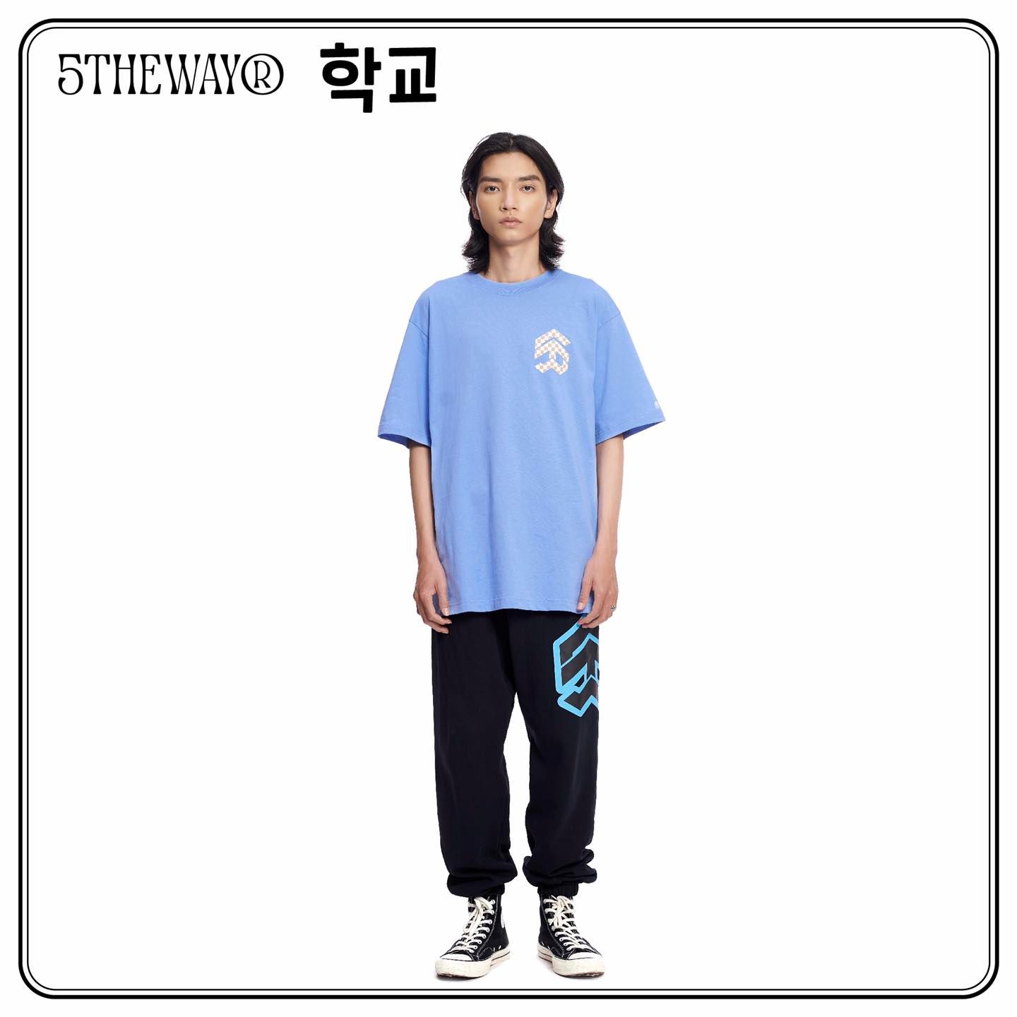  Áo Thun Unisex 5THEWAY® /checkerboard/ NEW TEE™ 