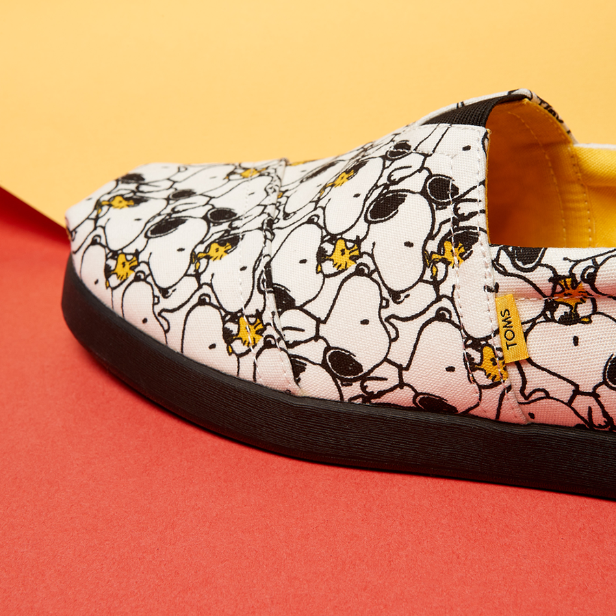  Giày Lười Nam TOMS Alp Fwd x Peanuts Classic - Snoopy / Woodstock 