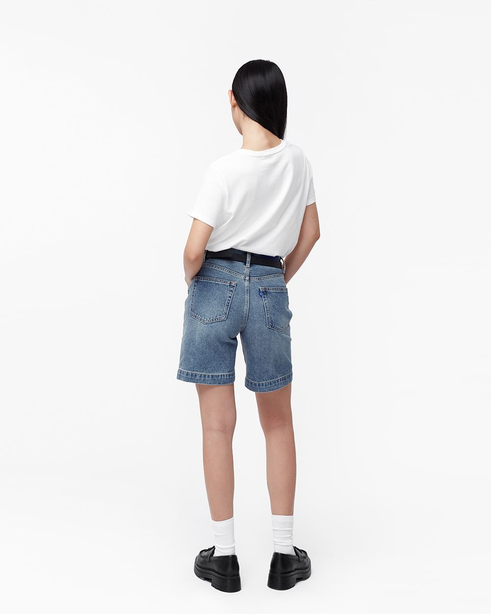  Quần Shorts Nữ TheBlueTshirt Dad Shorts - Origin Blue 