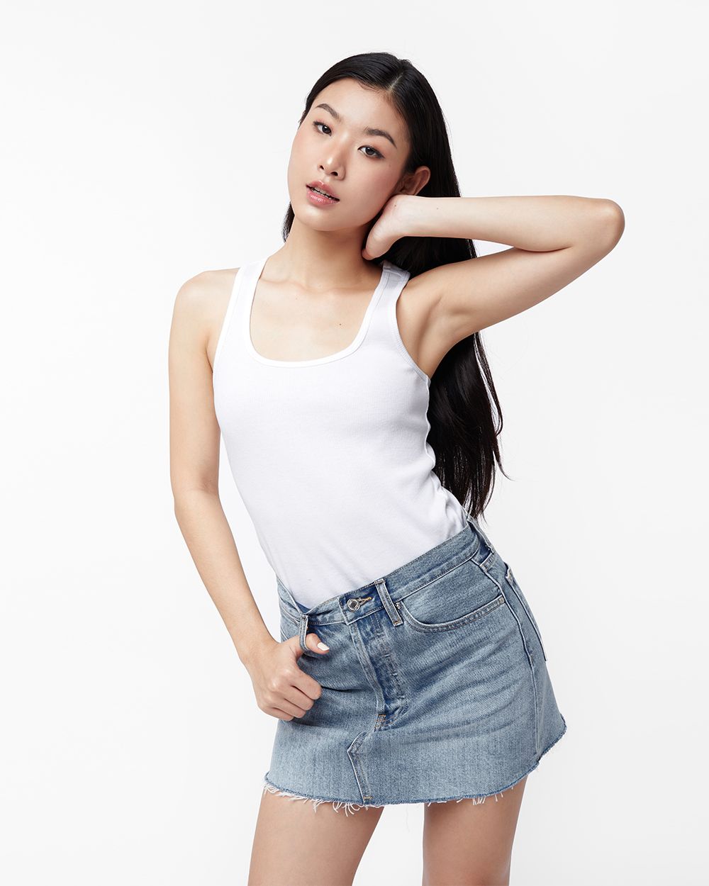  Chân Váy Nữ TheBlueTshirt Y2K Mini Skirt - Light Blue 