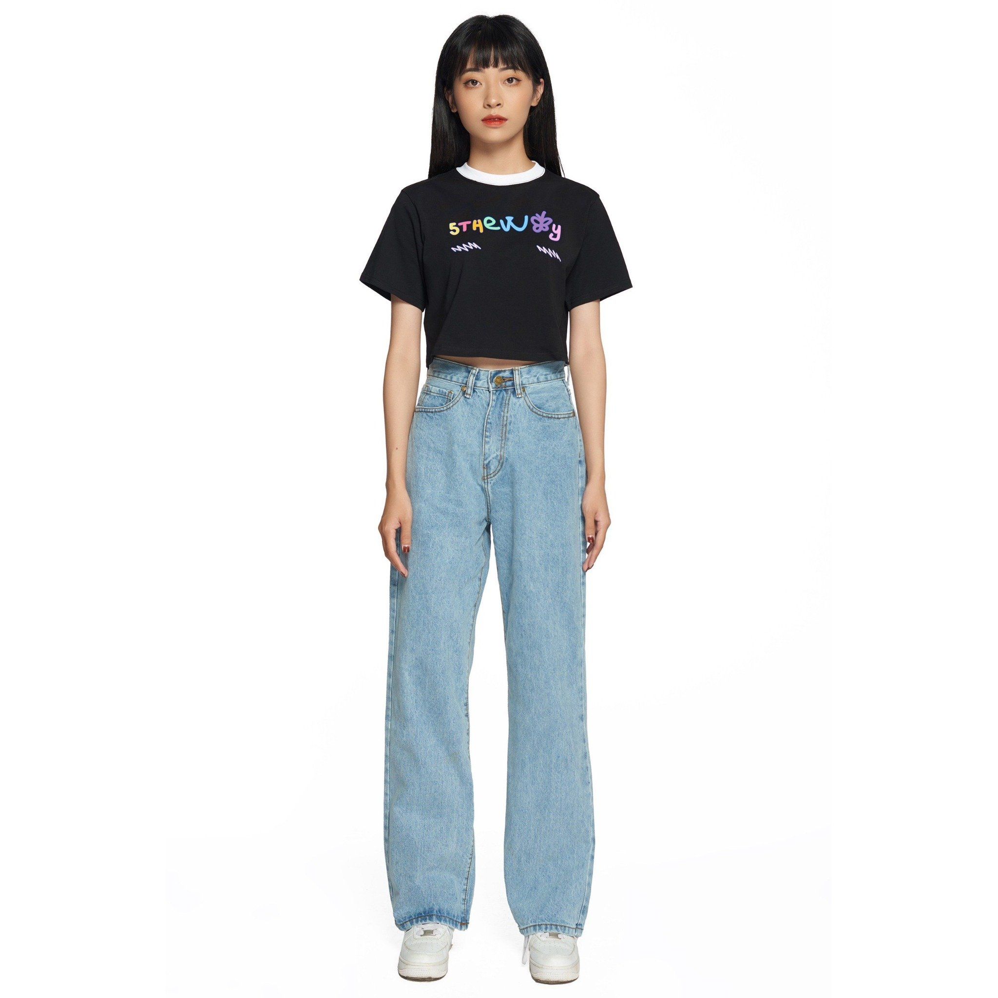  Áo CropTop Nữ 5THEWAY® /teddy bear/ CROP TEE™ 