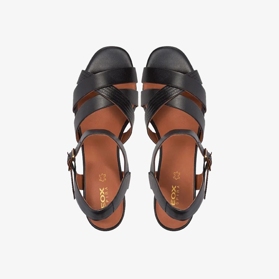  Giày Sandals Nữ GEOX D Genziana Mid B 