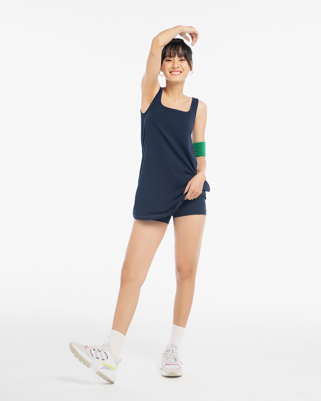  Set Đầm Nữ Kèm Short XOX Active Dress Cổ Vuông 