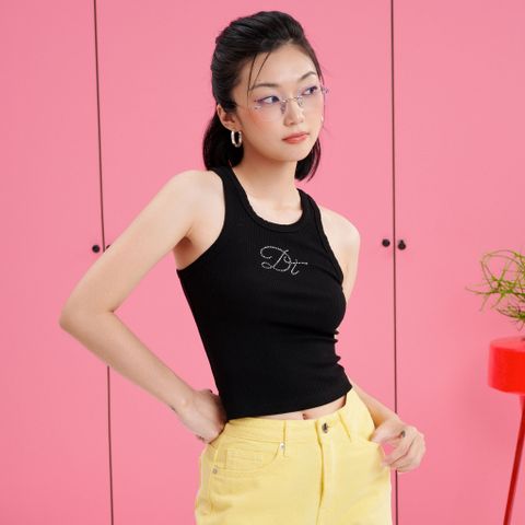  Áo Tank Top Nữ DOTTIE Đính Đá - Đen - T0759 