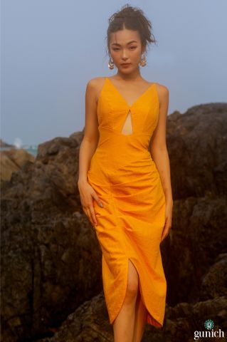  Đầm Nữ GUNICH Dreamy Date Orange Mini Dress 