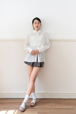  Áo Sơ Mi Nữ DOTTIE Tay Dài Rã Đô - T0513 