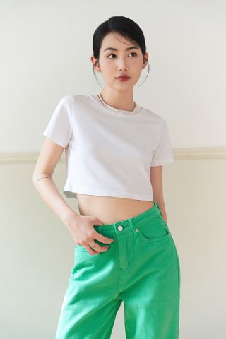  Áo Thun Nữ DOTTIE Dáng Ngắn - T0689 