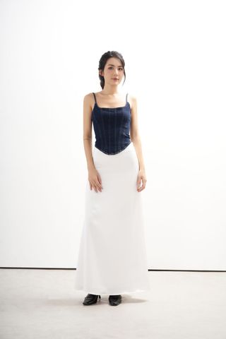  Chân Váy Nữ DOTTIE Maxi Vải Satin - S0168 