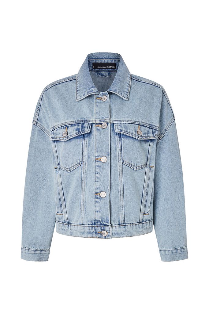  Áo Khoác Nữ DOTTIE Denim Lửng Dáng Rộng - T0727 