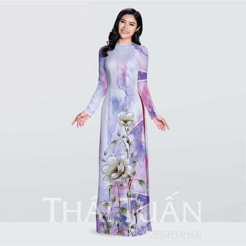 ASBR533ER1 Vải Áo Dài In Họa Tiết Kháng Khuẩn Nhiều màu Khổ 1m50 Dài 2m1
