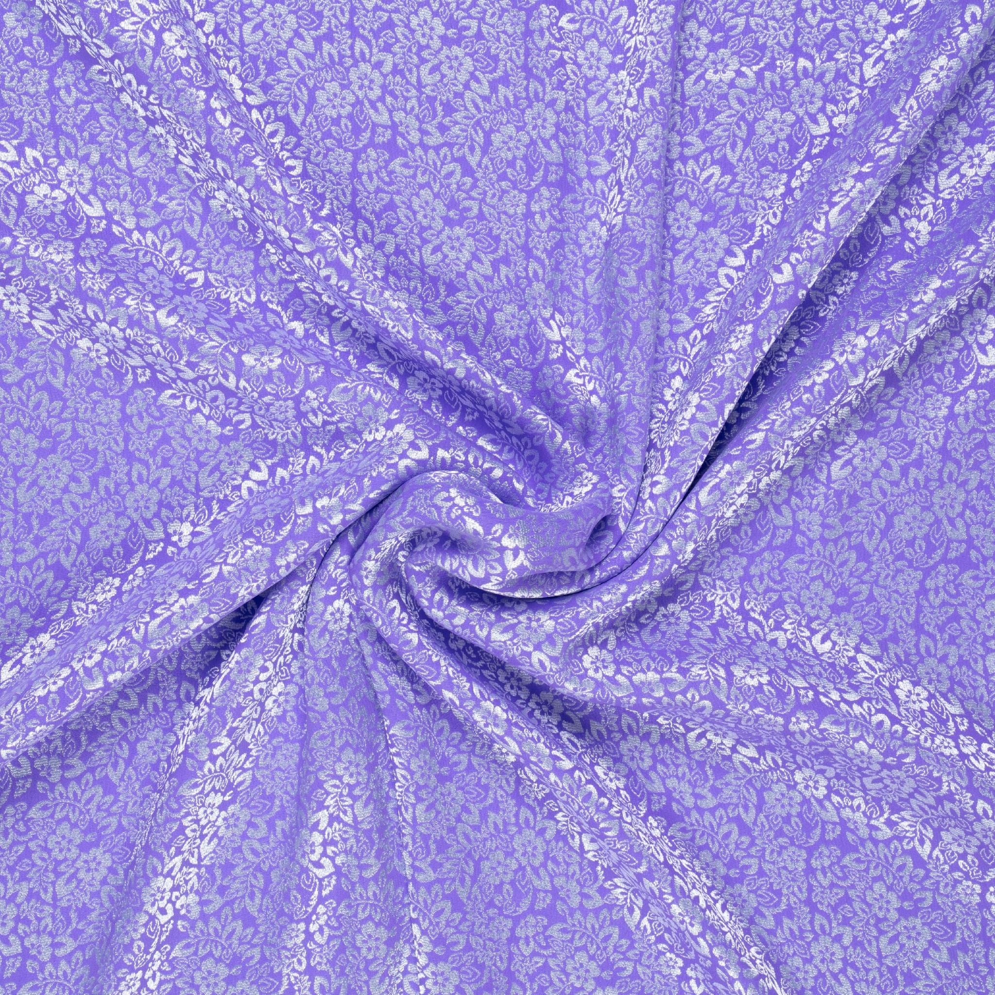 Vải Gấm Thượng Hải Màu Tím Khổ 1m15 x 2m5 BFDN26718A