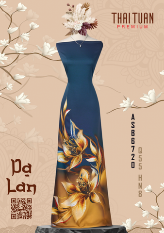 Vải Áo Dài Kháng Khuẩn Dạ Lan Cao Cấp Khổ 1m50 x Dài 2m3 ASBA720053HN8