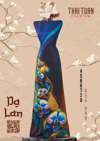 Vải Áo Dài Kháng Khuẩn Đính Đá Dạ Lan Cao Cấp Khổ 1m50 x Dài 2m3 ASB6720Q54HNB