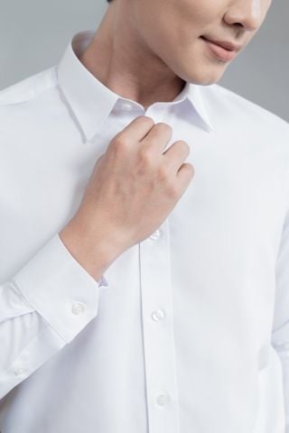 1C7895-501 Áo Sơ Mi Trắng Nam Tay Dài Dáng Regular Fit