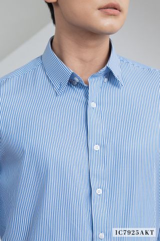 Áo Sơ Mi Nam Sọc Xanh Dáng Regular Fit 1C7925202
