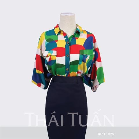 Áo Sơ Mi Nữ Phối Túi Nhiều Màu 1K613025