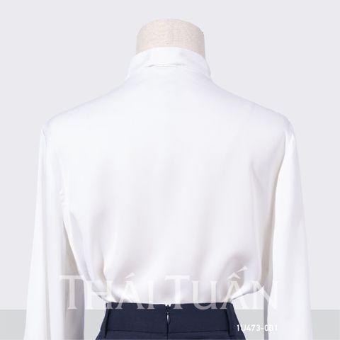 Áo Sơ Mi Nữ Thắt Nơ Màu Trắng 1U473001