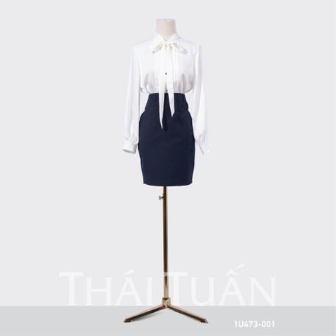 Áo Sơ Mi Nữ Thắt Nơ Màu Trắng 1U473001