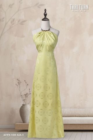 Vải Tơ Tằm Cao Cấp Màu Vàng Khổ 1m15 Dài 2m5 ATTN51012A