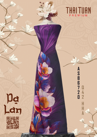 Vải Áo Dài Kháng Khuẩn Đính Đá Dạ Lan Cao Cấp Khổ 1m50 x Dài 2m3 ASB6720Q42HHA