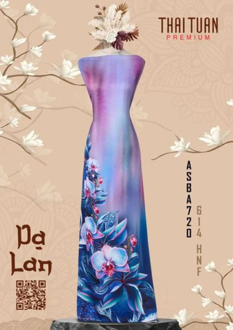 ASBA720614HNF Vải Áo Dài Kháng Khuẩn Hương Thơm Dạ Lan Cao Cấp Khổ 1m50 x Dài 2m3