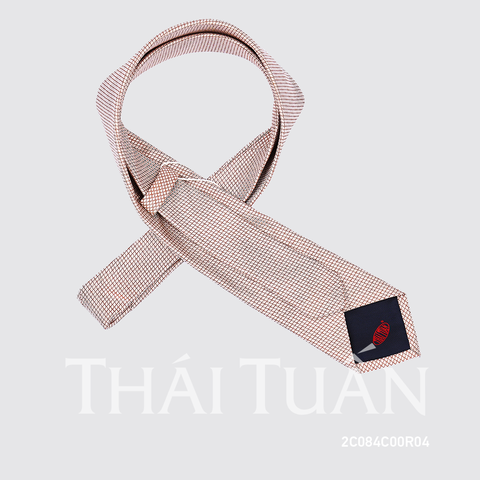Cravat Họa Tiết Kẻ Ô Nhỏ Màu Kem 2C084C00R04