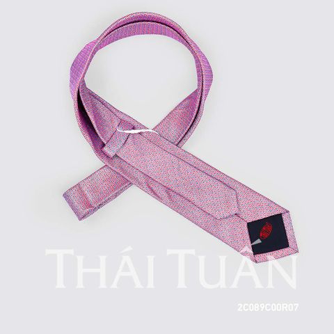 2C090C00R01 Cravat Hoa Văn Nhỏ Màu Đỏ