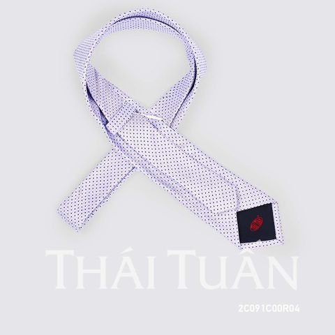 2C091C00R04 Cravat Họa Tiết Chấm Bi