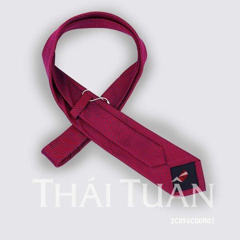 2C096C00R01 Cravat Họa Tiết Sọc Màu Đỏ