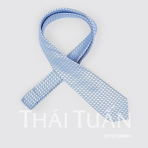 Cravat Họa Tiết Kẻ Ô Màu Xanh 2C107C00R01