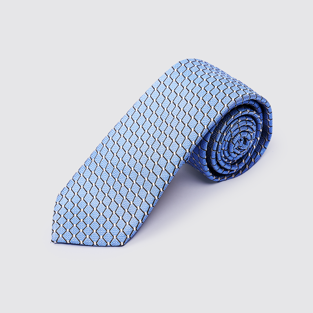 Cravat Họa Tiết Kẻ Ô Màu Xanh 2C107C00R01