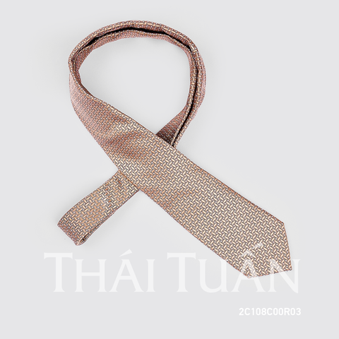Cravat Họa Tiết Kẻ Sọc Màu Vàng Đồng 2C108C00R03