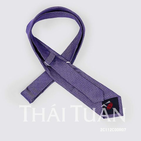 2C112C00R07 | Cravat Tơ Tằm Cao Cấp Hoa Văn Nhỏ Màu Tím