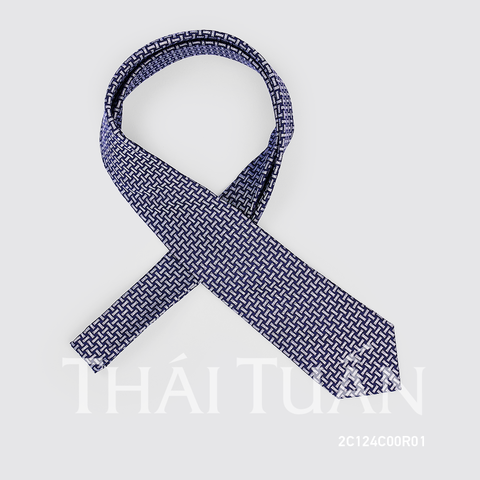 2C124C00R01 Cravat Họa Tiết Kẻ