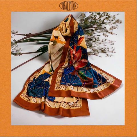 Khăn Choàng Chữ Nhật 2 Lớp Nút Tàu 55x180cm 2S15FAB2