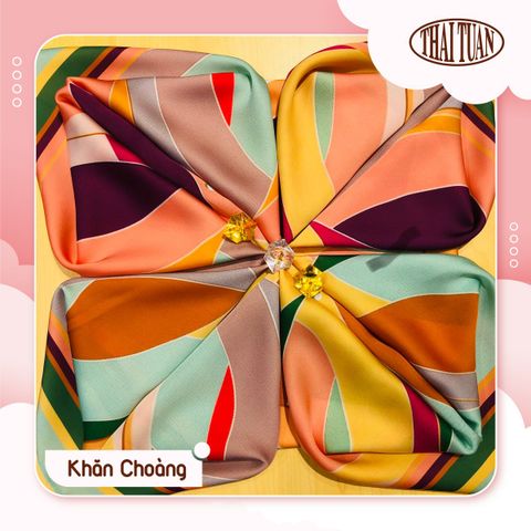 Khăn Choàng Vuông 1 Lớp 75x75cm 2S48EA75D