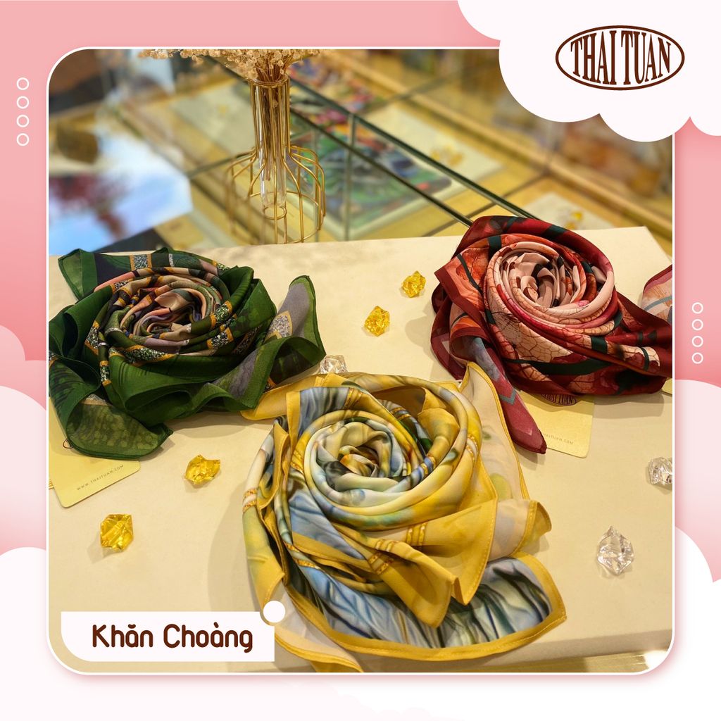 Khăn Choàng Vuông 1 Lớp 75x75cm 2S61FA75H