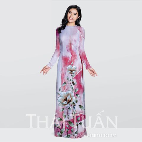 ASBR533ER1 Vải Áo Dài In Họa Tiết Kháng Khuẩn Nhiều màu Khổ 1m50 Dài 2m1