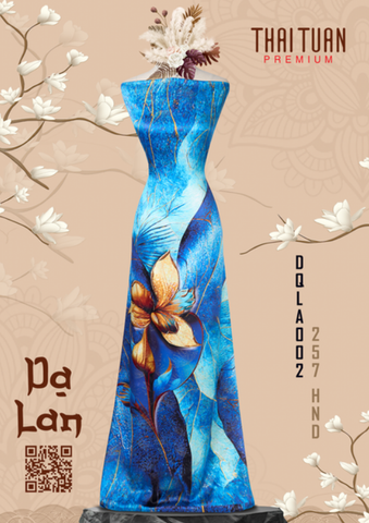 DQLA002257HND Vải Áo Dài Kháng Khuẩn Kim Tuyến Dạ Lan Cao Cấp Khổ 1m50 x Dài 2m3